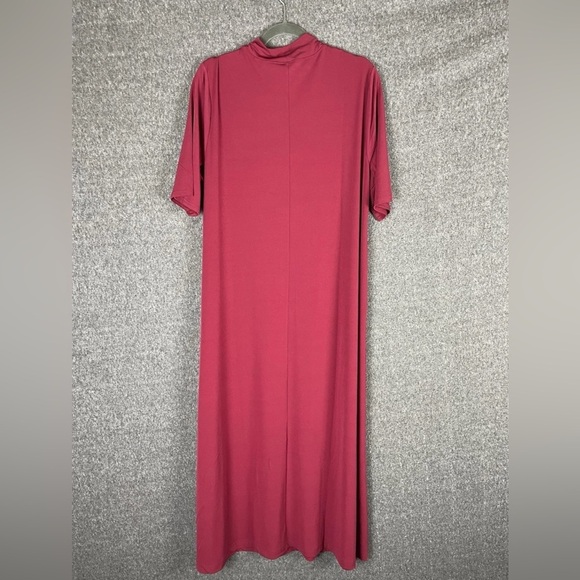 NWT Chico’s Women XL Berry Compote Mock Neck Maxi Dress Career Event Date Night - Picture 3 of 9